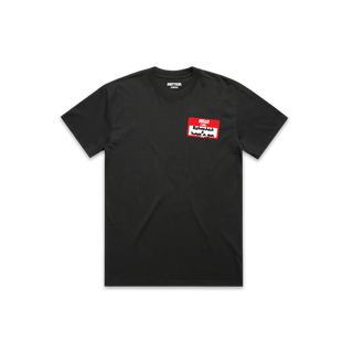 Hello My Name Is Tee - Black