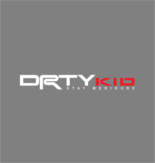 DRTY-KID Bedside Decal - White